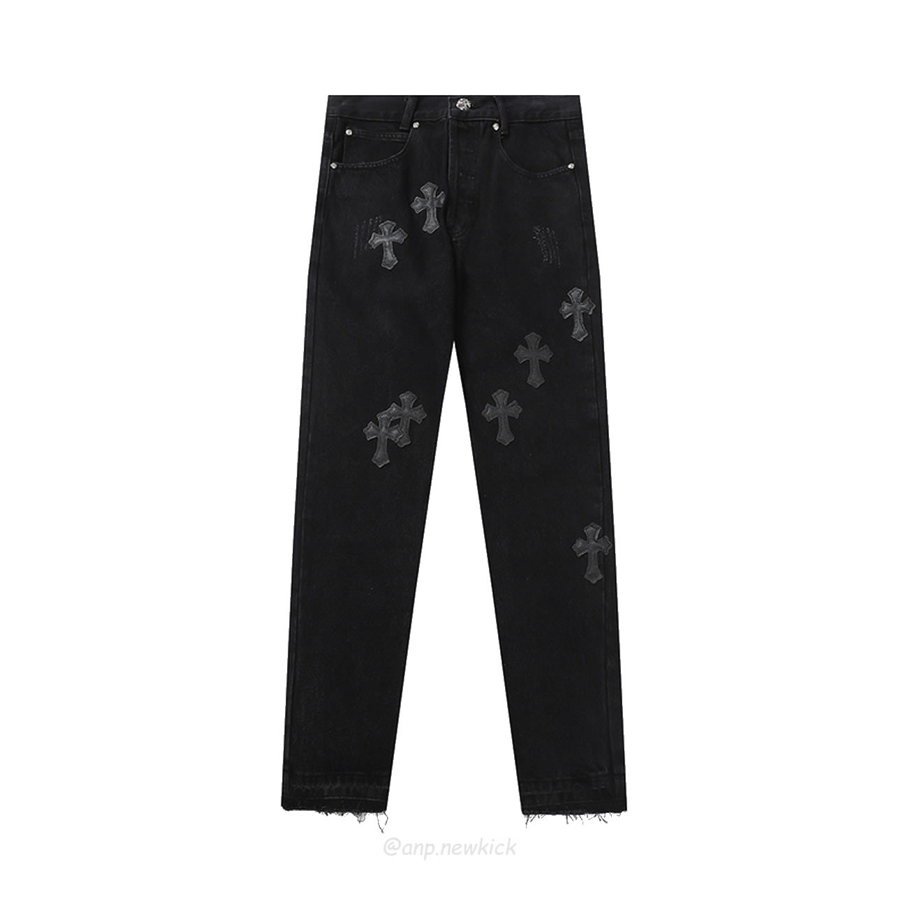 Chrome Hearts Black Cross Jeans (2) - newkick.app